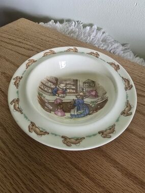 Vintage Bunnykins Peter Rabbit Nursery Rhyme Bowl